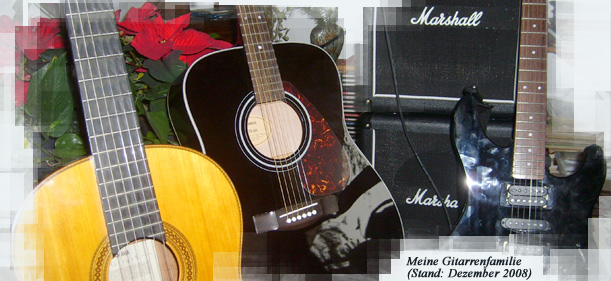 Meine Gitarrenfamilie (Foto vom 12.12.2008) Meine Gitarrenfamilie (Foto vom 12.12.2008)